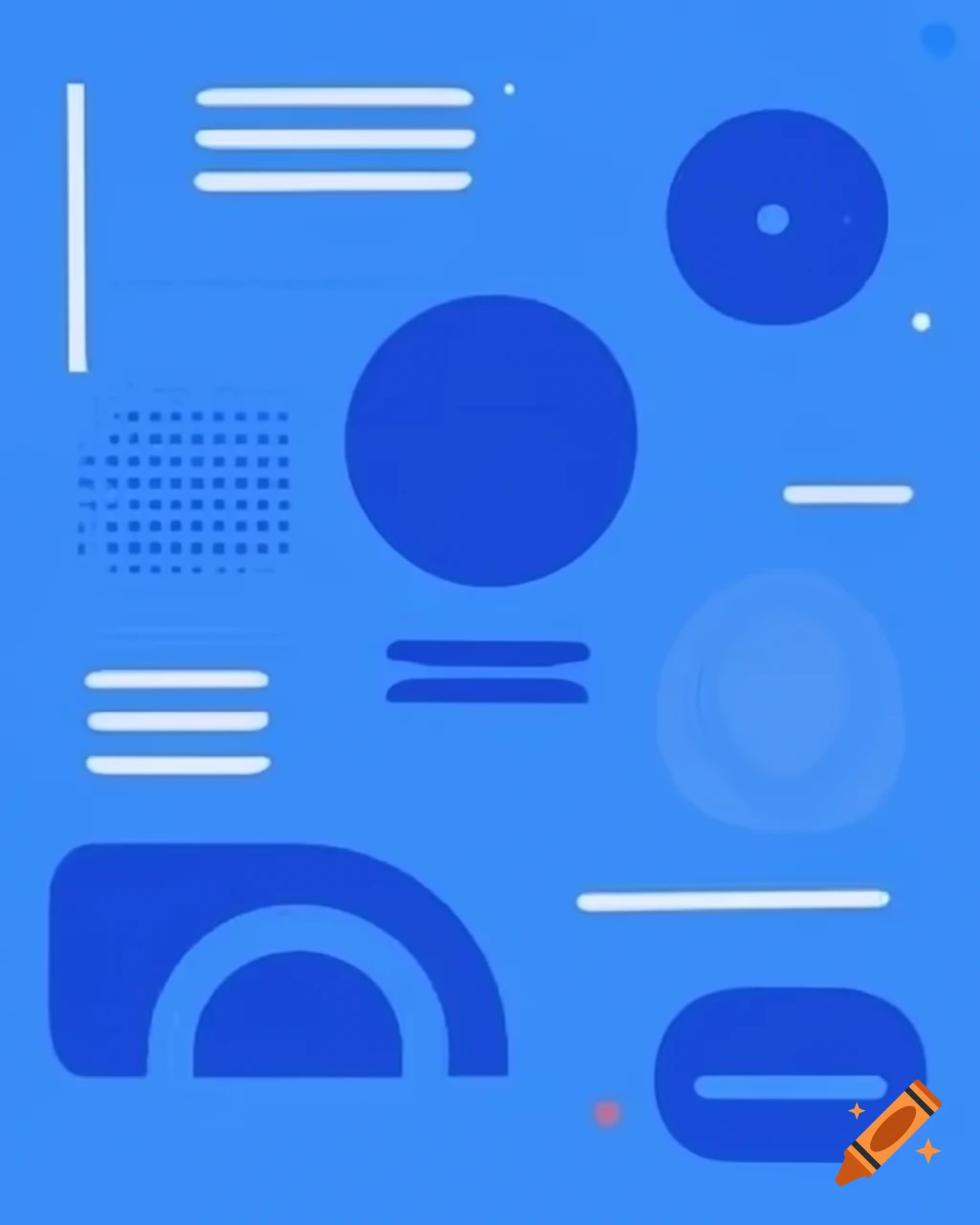 Abstract illustration in blue tones representing autocratic leadership