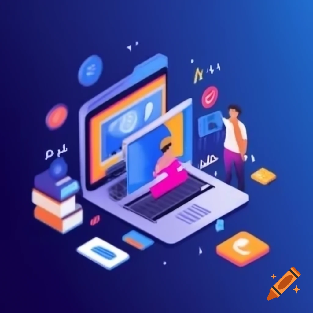 Digital marketing technology concept featuring seo smm and video