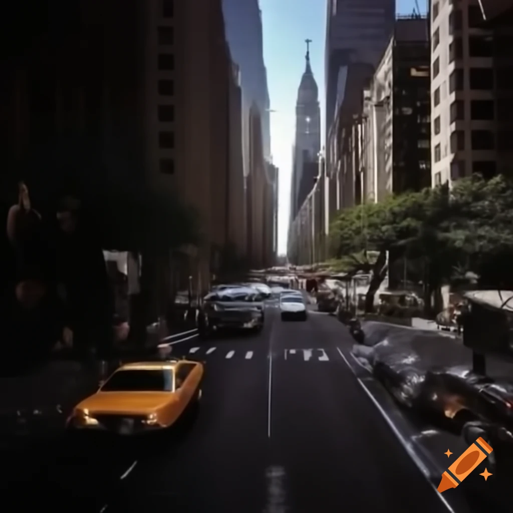 Futuristic view of New York City in the year 2032