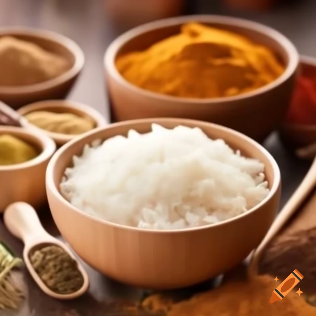 Rice seasoned with spices