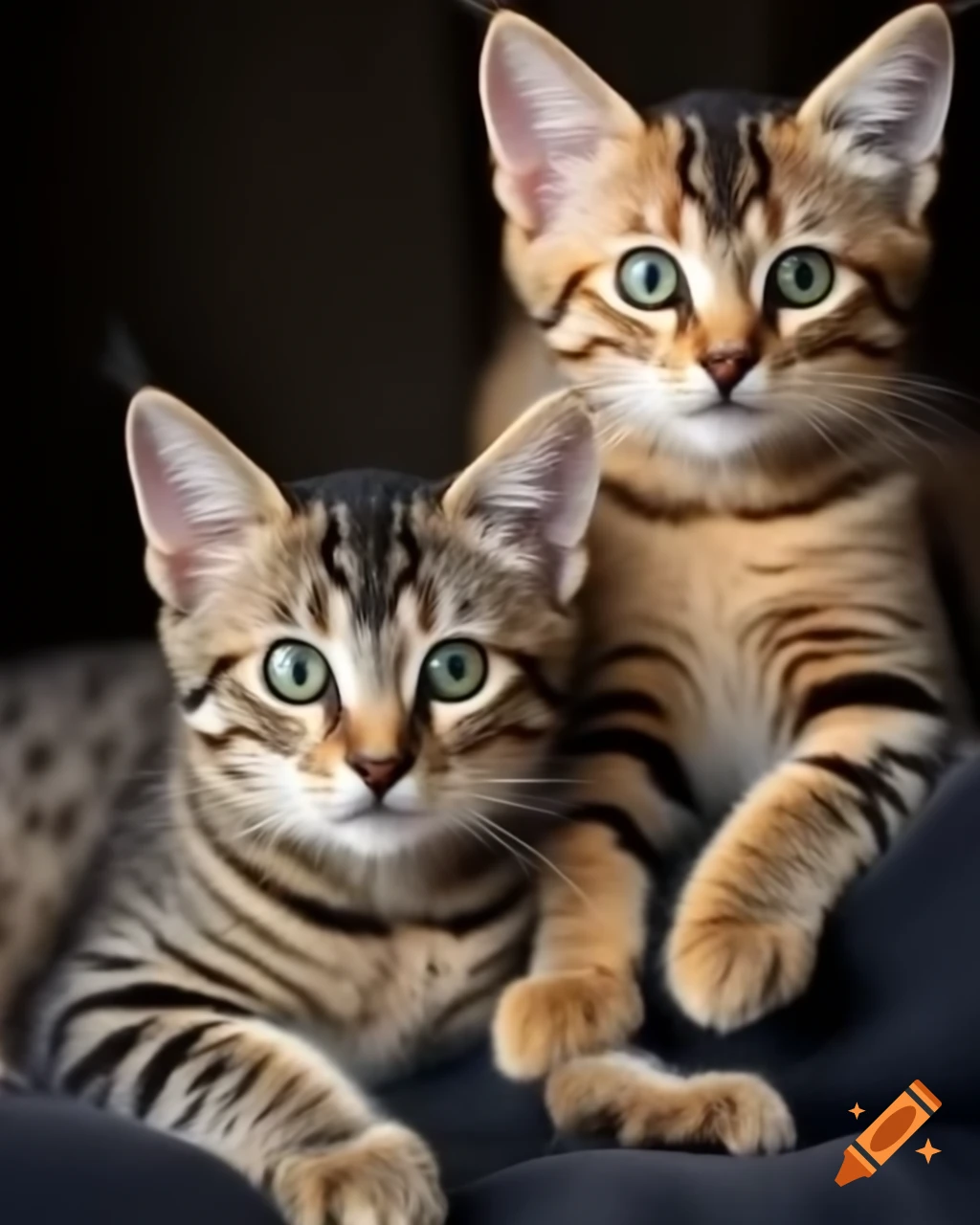 Professional high-resolution photo of a summer-born kitten named Cutlet