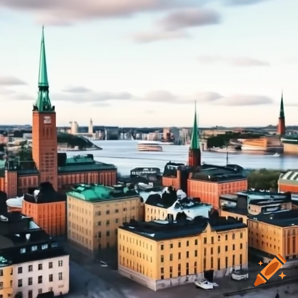 Stockholm skyline featuring the historical Old Town