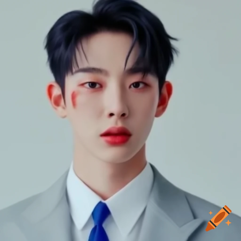 Light gray suit with white shirt and royal blue tie