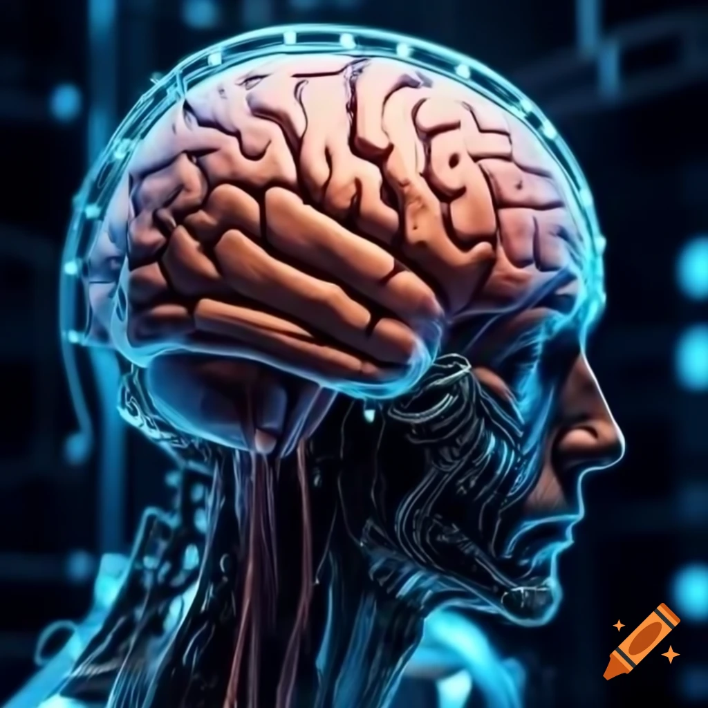 Artificial intelligence brain concept