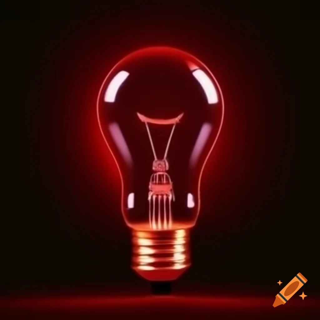 Light bulb emitting dark red to infrared light