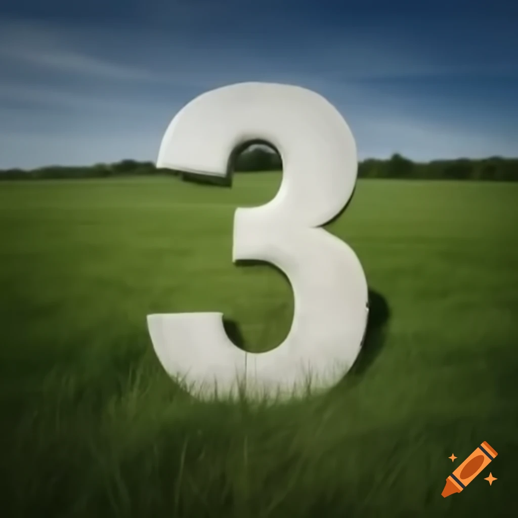 Large number 3 in grassy field with "Hesse Elementary School Reunion" text