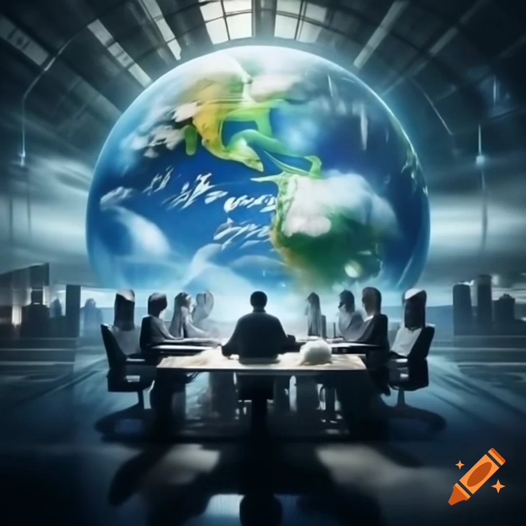 Poster for climate change conference promoting global awareness