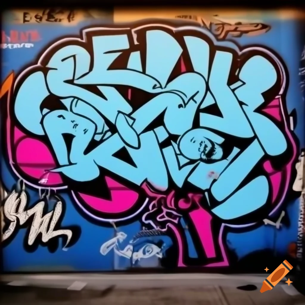 Graffiti featuring the words 'new state of mind'