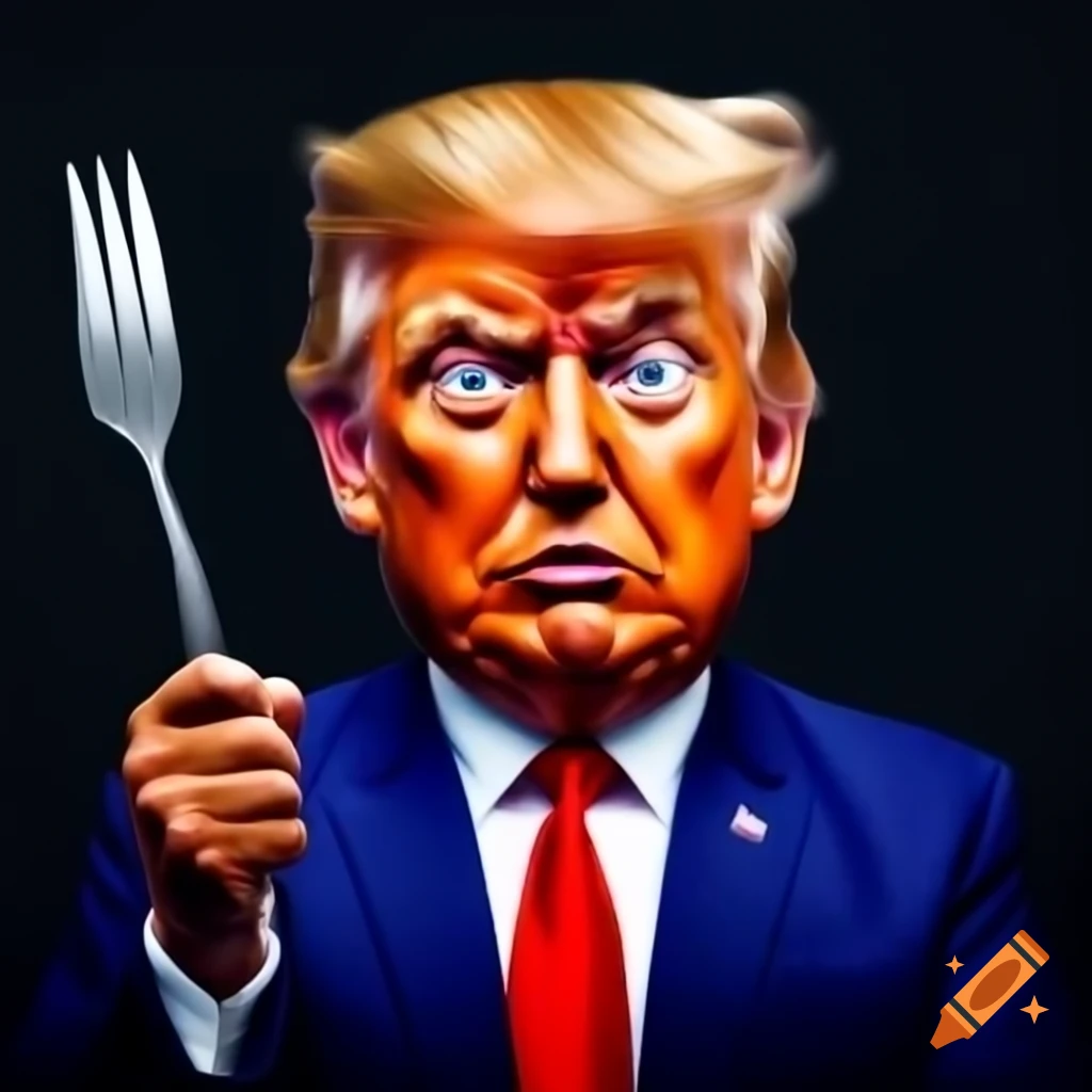 Humorous Depiction Of Joe Biden And Donald Trump Interacting Playfully 