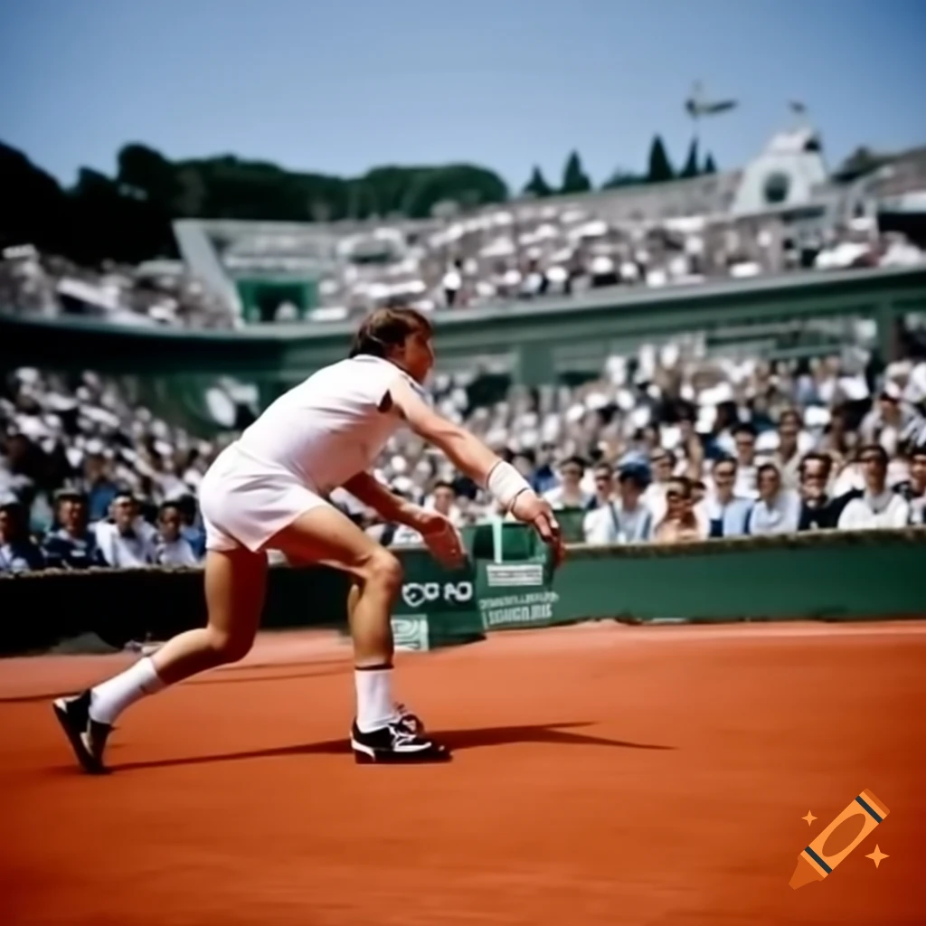 Tennis match at Roland Garros
