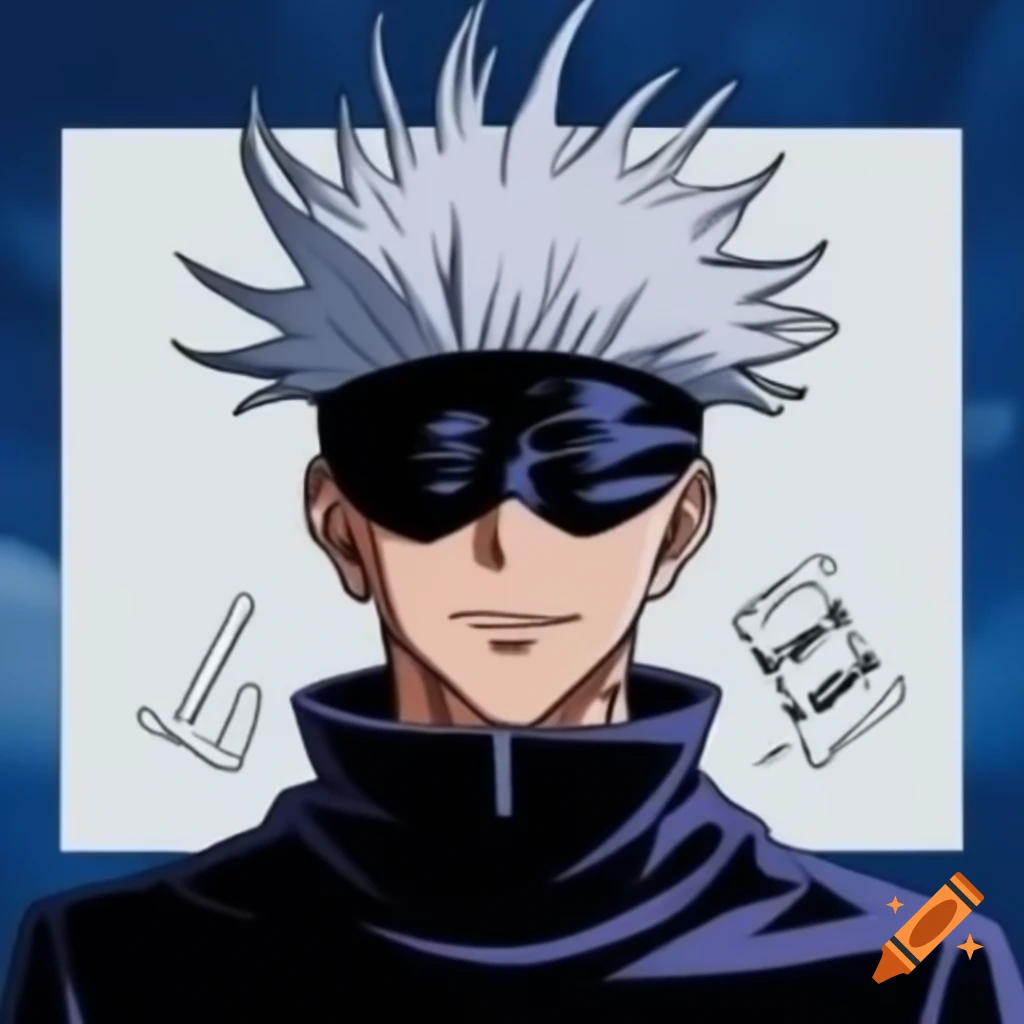 Gojo Satoru background with stylish white square and text about Humanities and Social Sciences