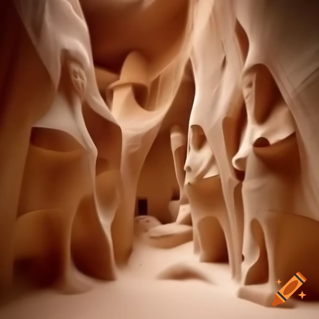 Ancient stone hoodoos shaped into unique standing figures