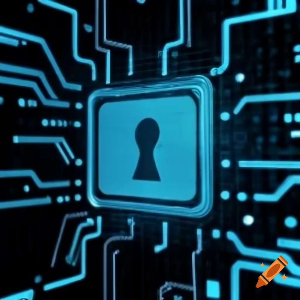 Ransomware expansion graphic in an information network logo
