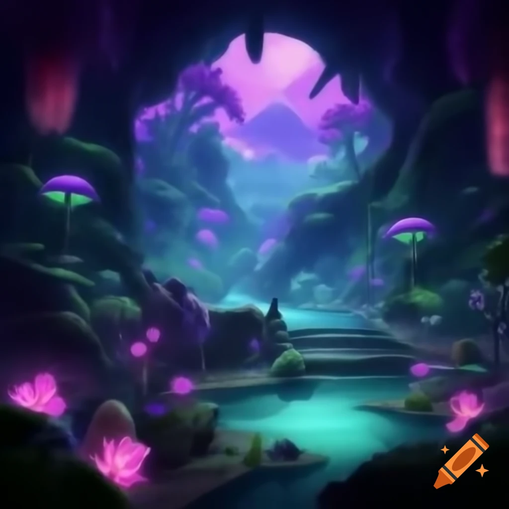 Biopunk cyborg fox goddesses in neon-lit laboratory with flowers and butterflies
