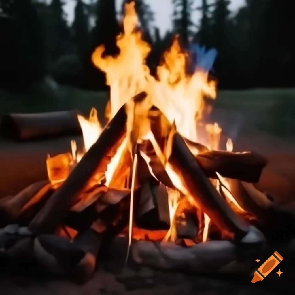 Campfire logs resembling tortillas
