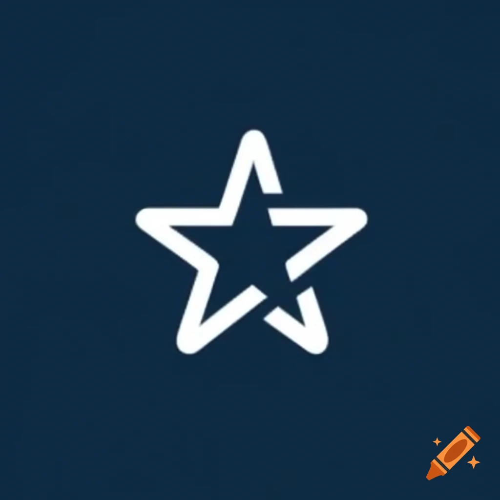 Minimalistic code editor logo featuring a star shape