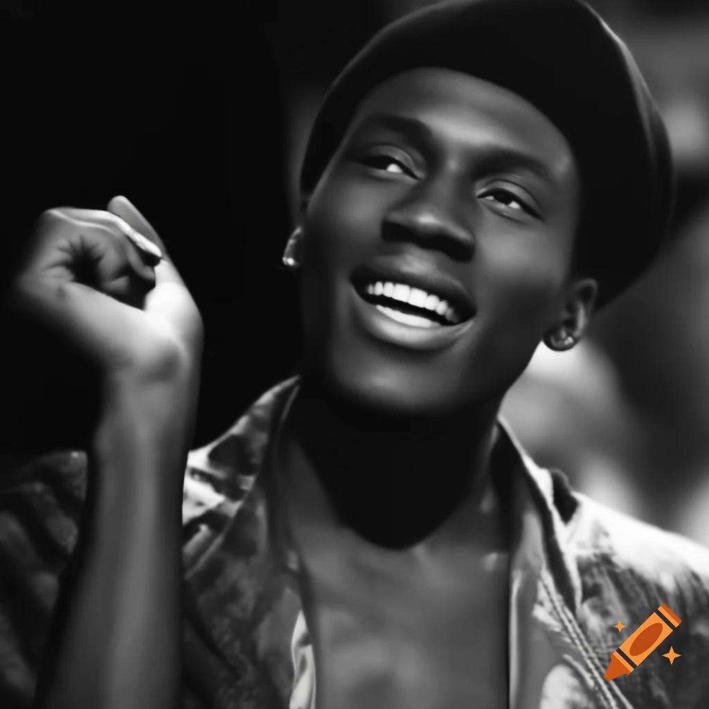 Self portrait of fictional African-American boyband singer Dong "Dongzy" Boeneke