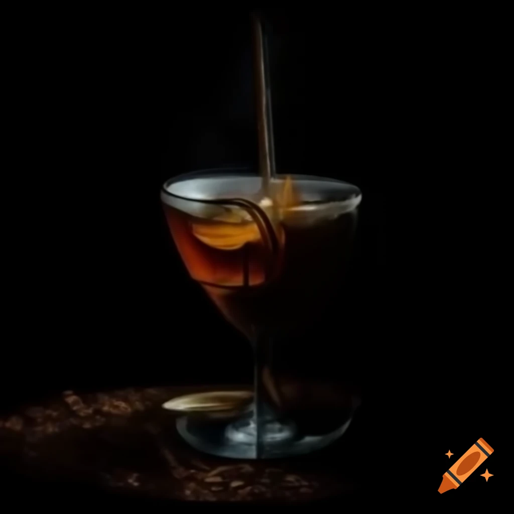 Person reflecting on life while drinking strong tea