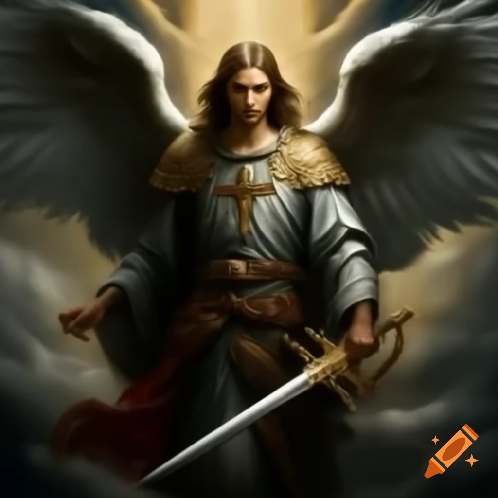 St. Michael the Archangel wielding a sword