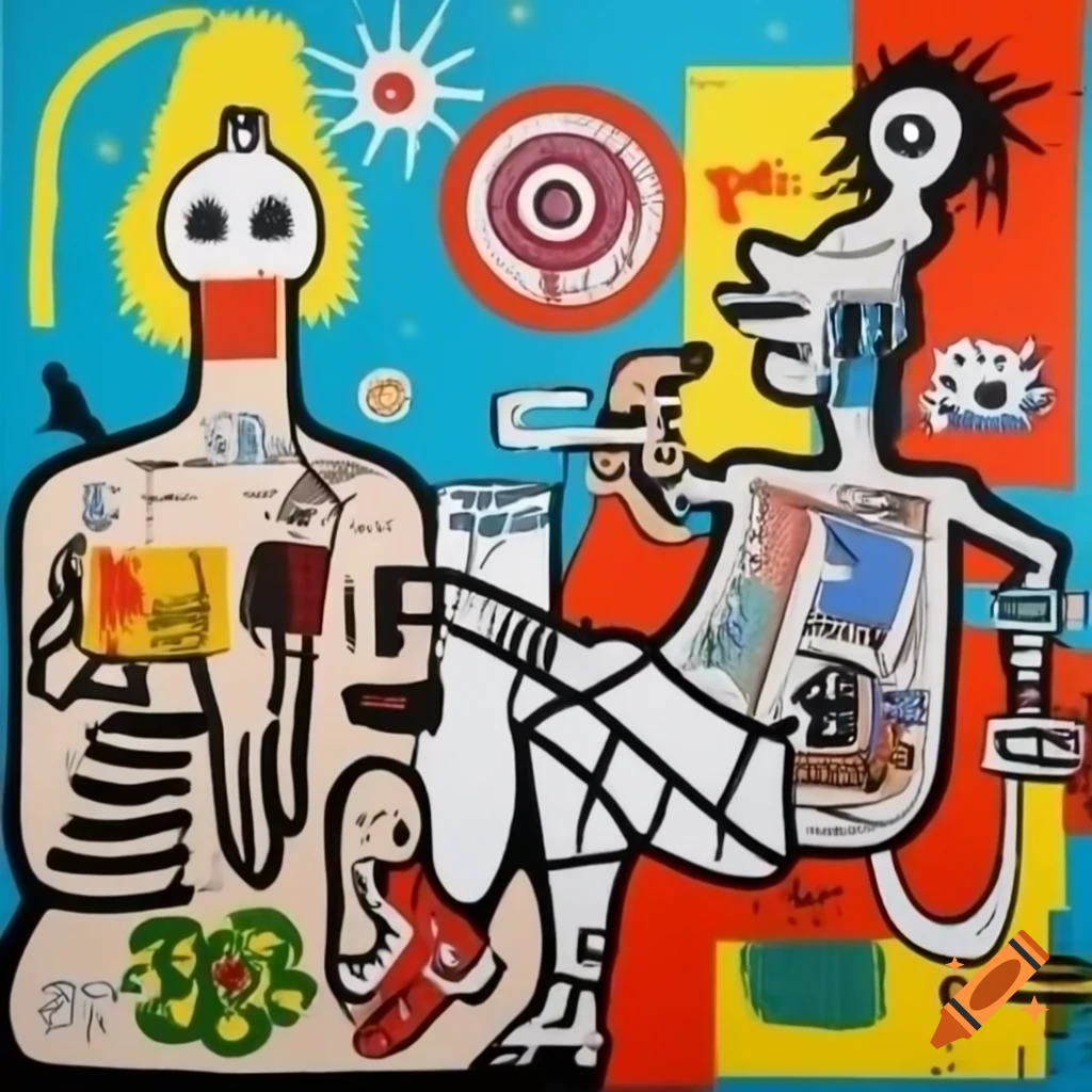 The Garden of Earthly Delights painting by Basquiat and Francisco Eppens