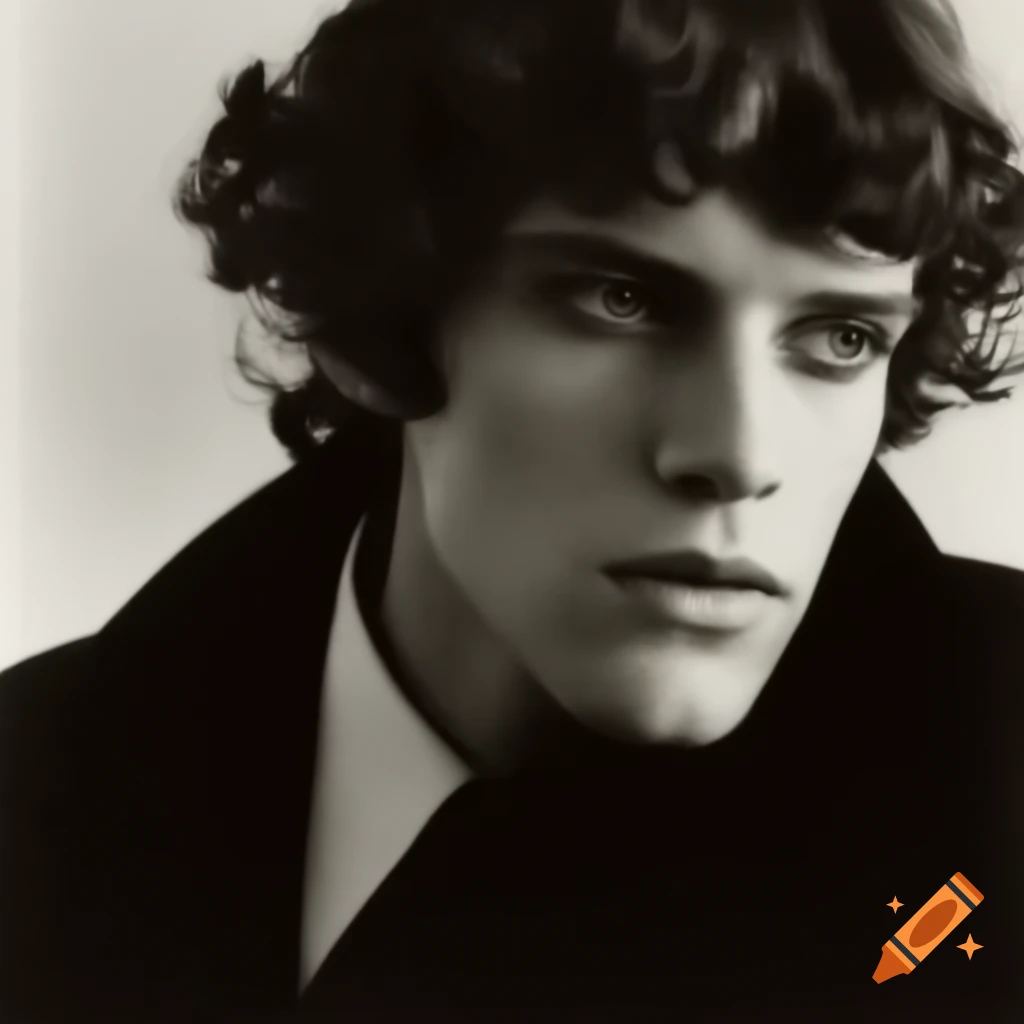 Colored self-portrait of fictional male singer Spring Fridered Dubbe
