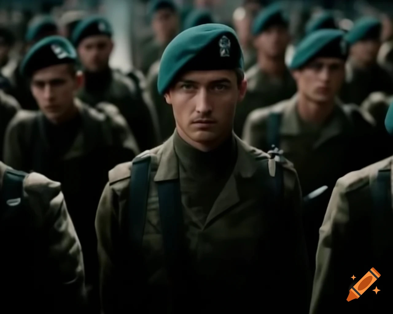Movie poster featuring a soldier in action