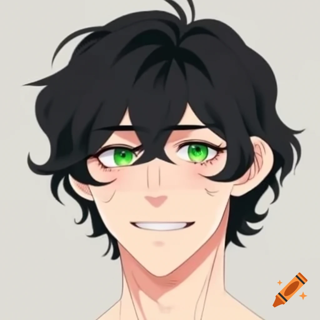 Character design of Percy Jackson with distinctive features
