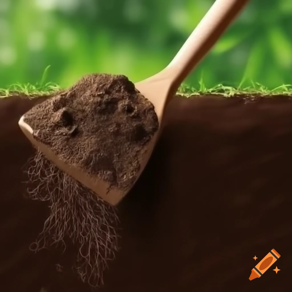 Close-up of rich, textured soil