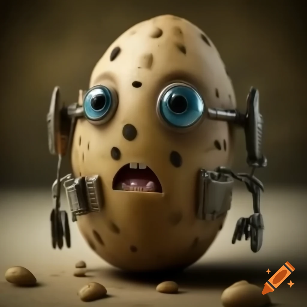 Transformers-style potato character