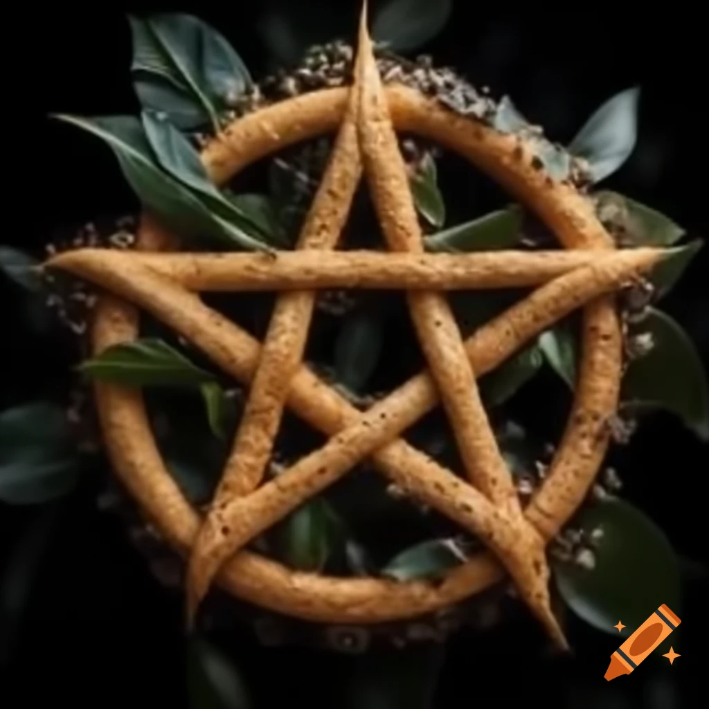 Background image for iPhone with pentacle, laurel leaf, coffee beans, and cinnamon