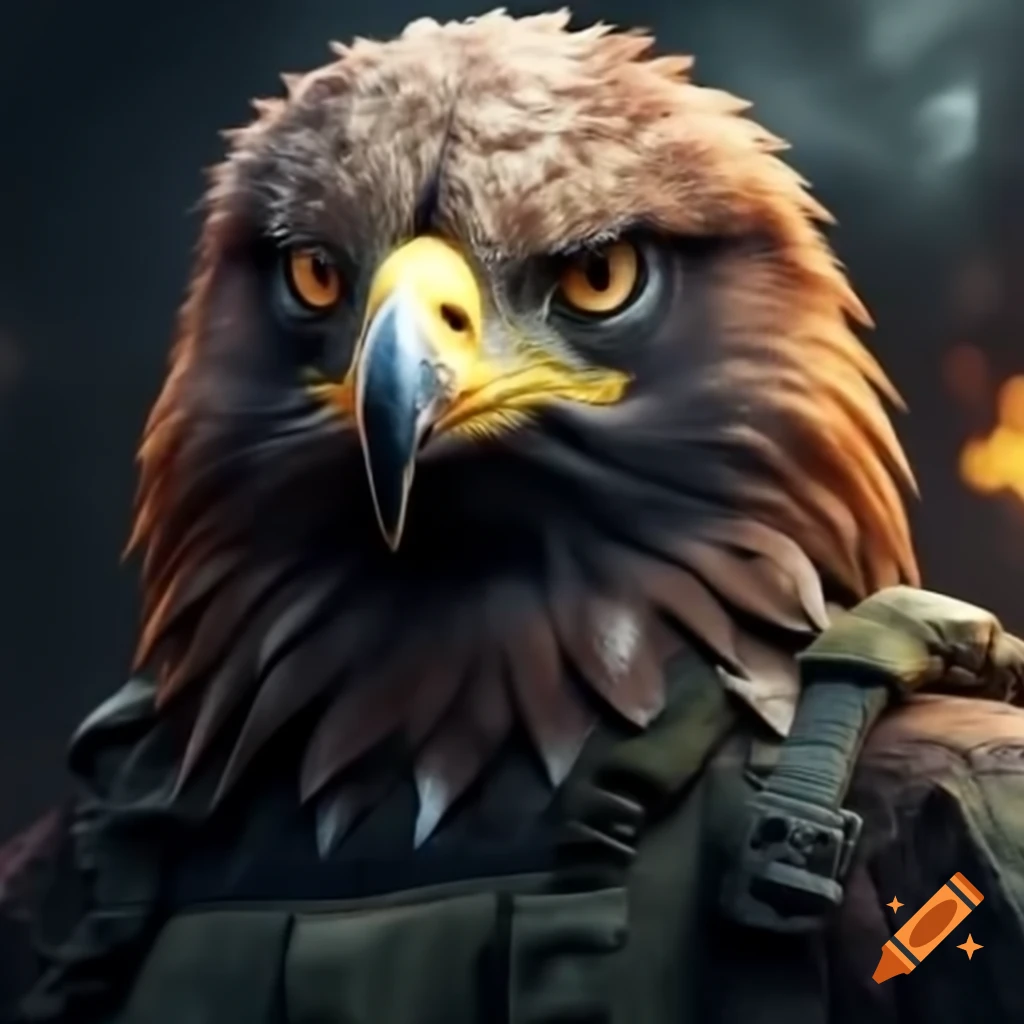 Yellow eagle symbol representing Hungary's counter-terrorism efforts