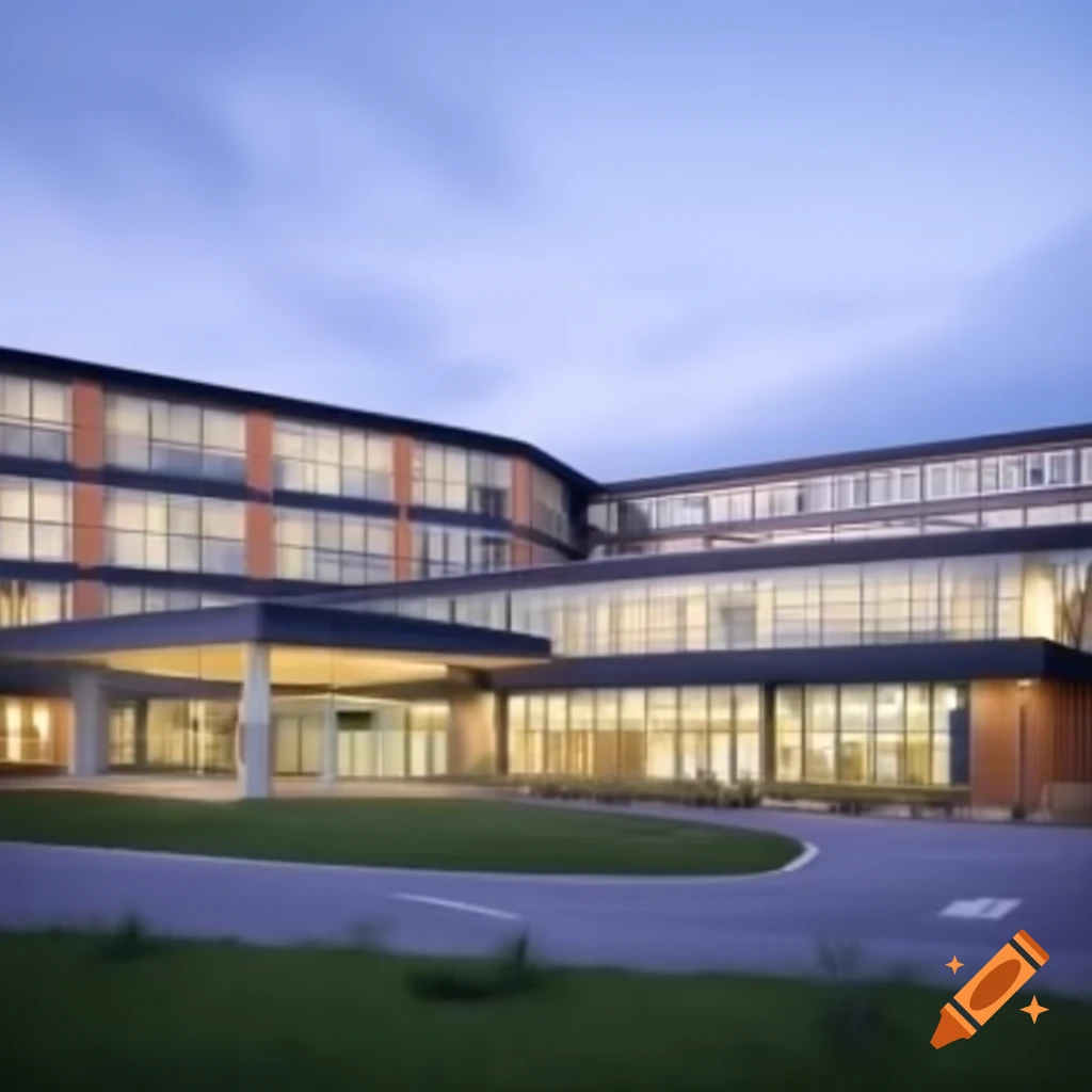 Modern primary care hospital design with a welcoming and clean environment