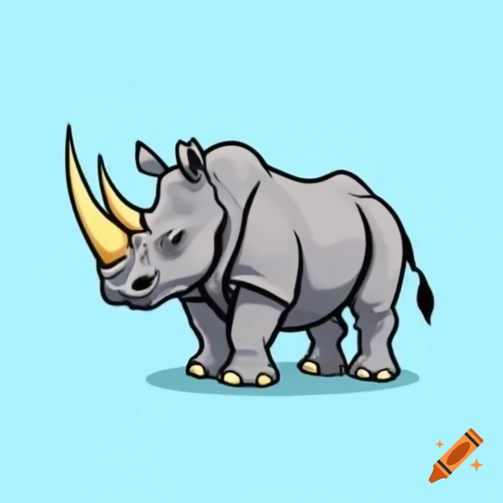 Rhinoceros in natural habitat