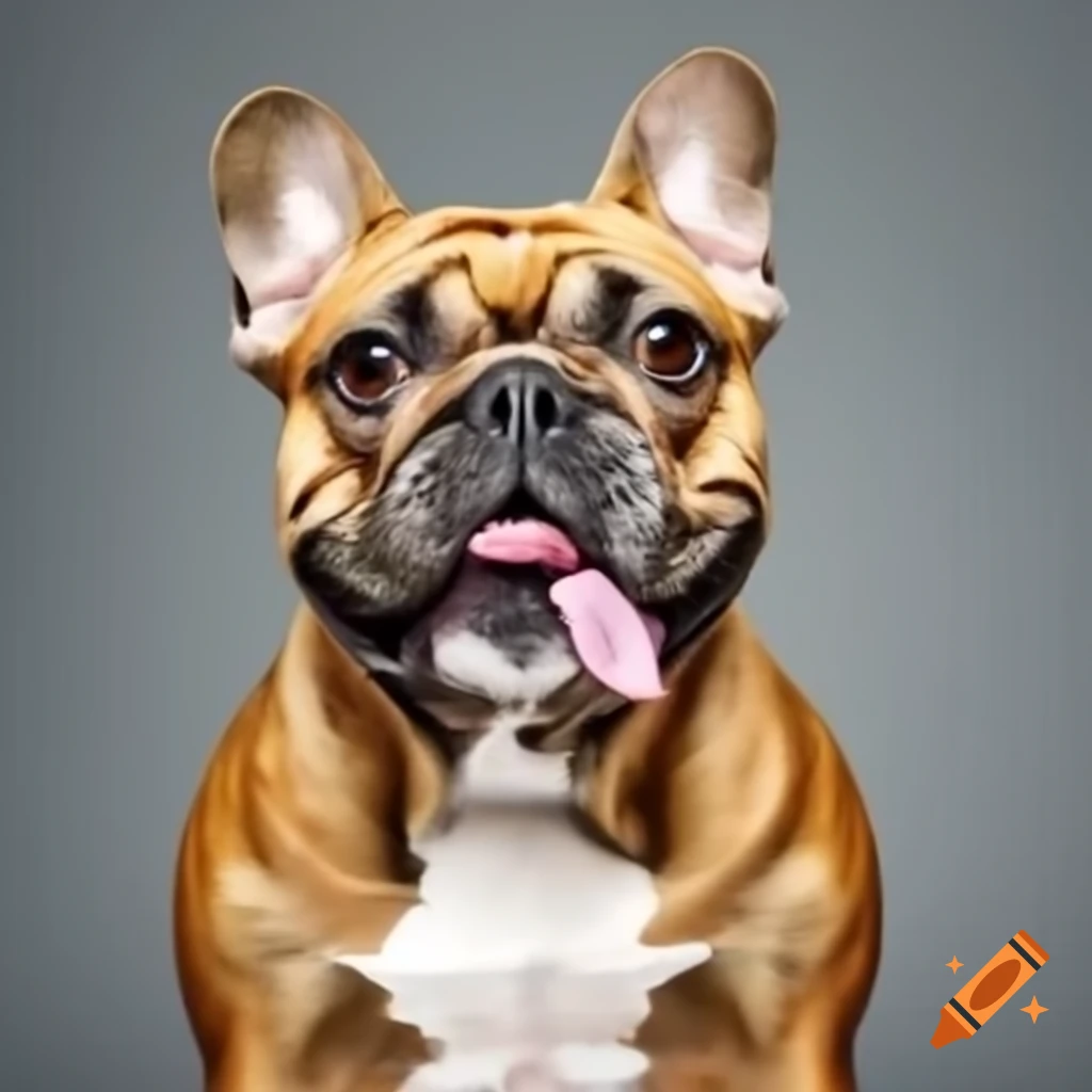 French bulldog with golden fur