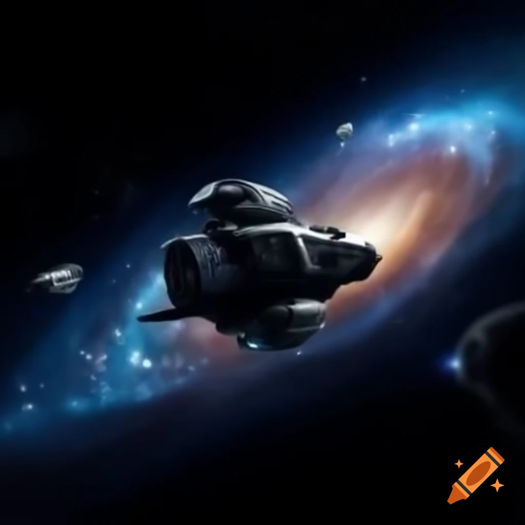 Spaceship at the edge of the galaxy