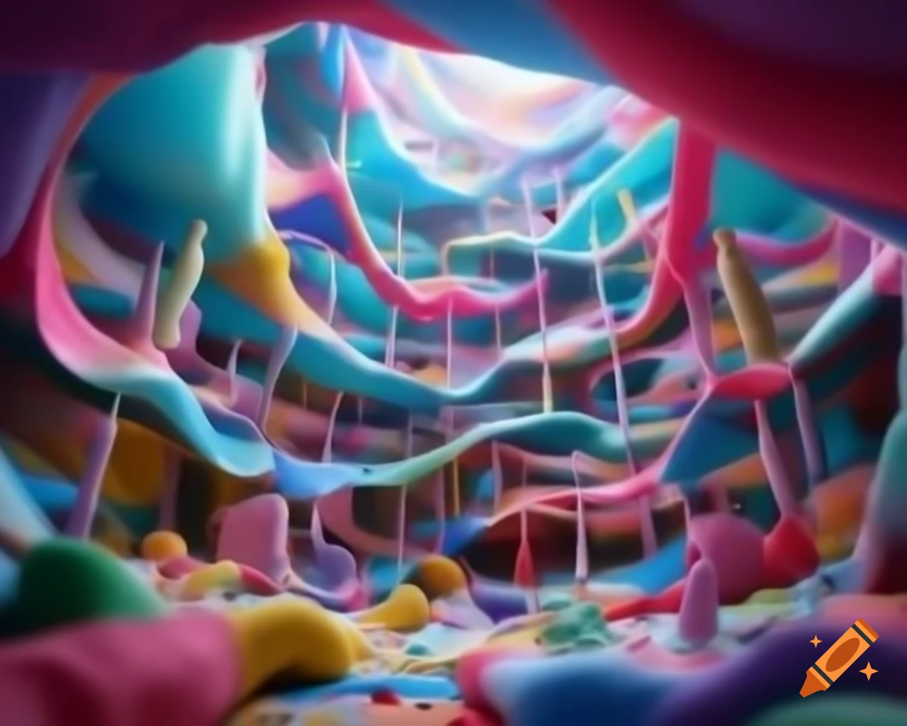 Colorful fabrics and playful textures in a fantastical world of whimsy