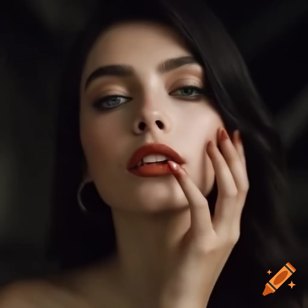 Sophisticatedly dressed woman displaying elegant fashion