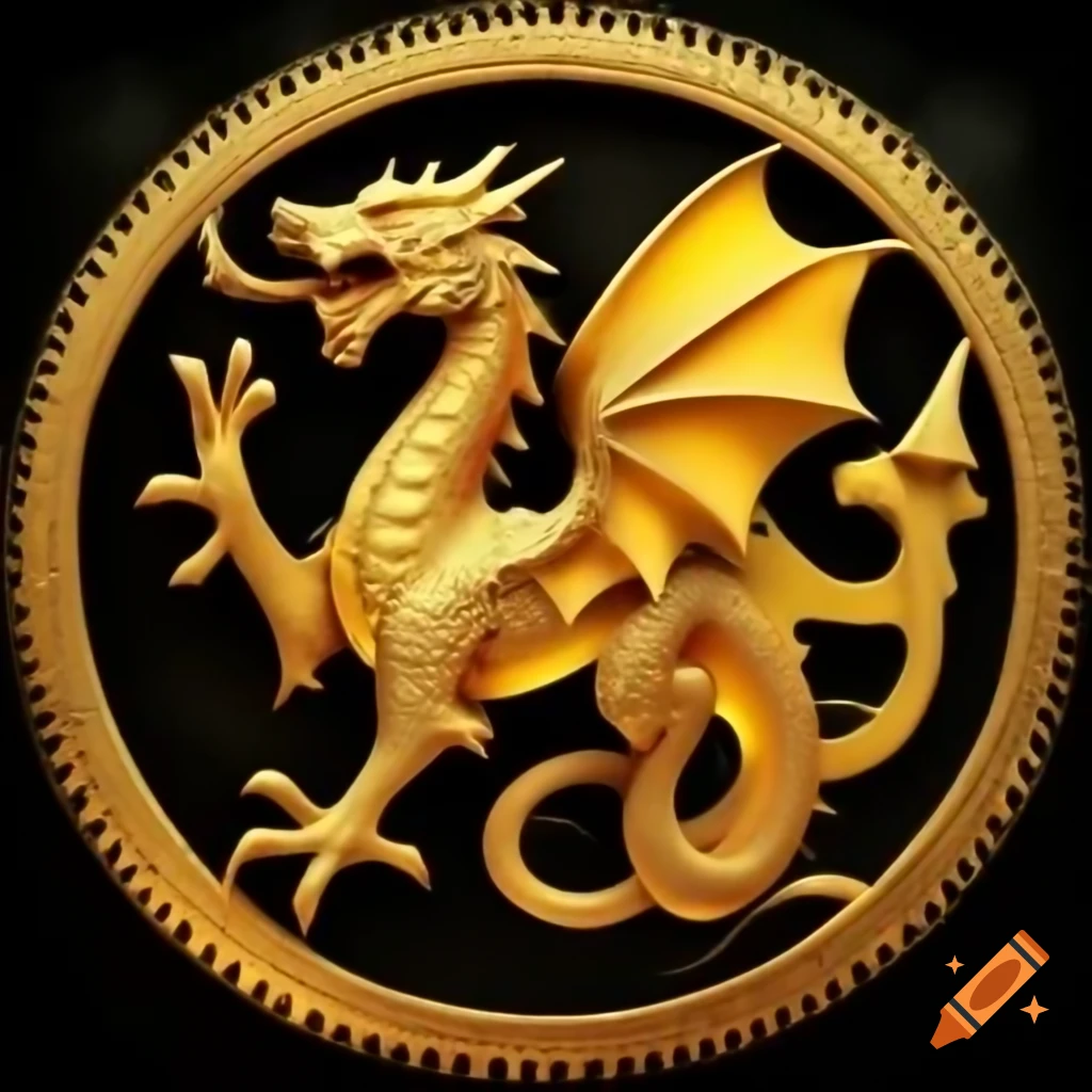 Sunfyre Gold dragon illustration