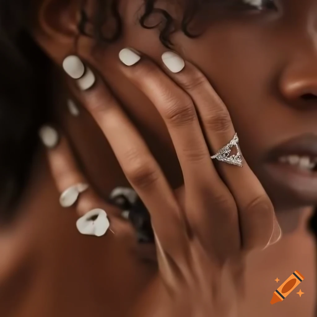 Futuristic jewelry design in Syd Mead style