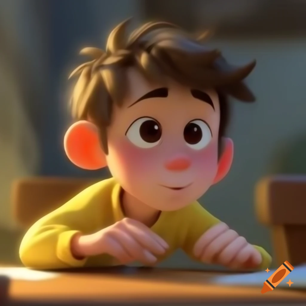 Cute cartoon boy character