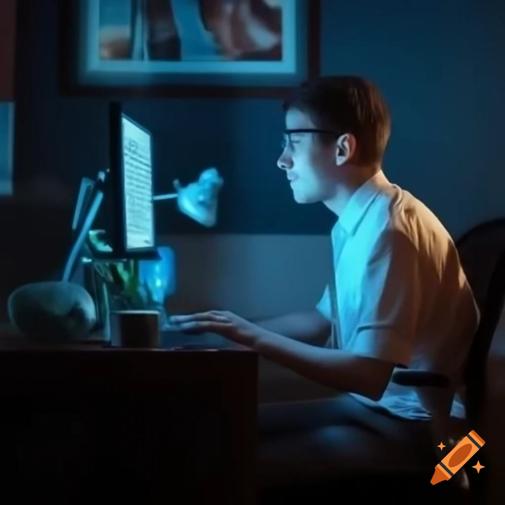 Man working on portable computer