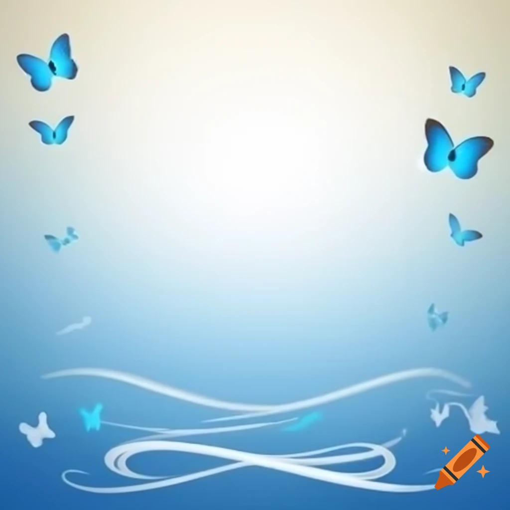 Happy anniversary poster design with soft gradient background and butterflies