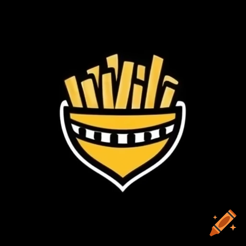 Logo design for fantasy football team featuring fries on craiyon