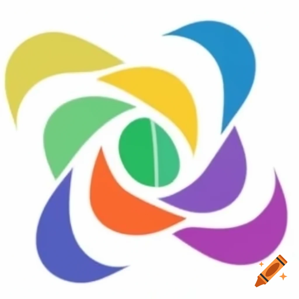 Colorful logo design for biorev nexus a sustainability dashboard on