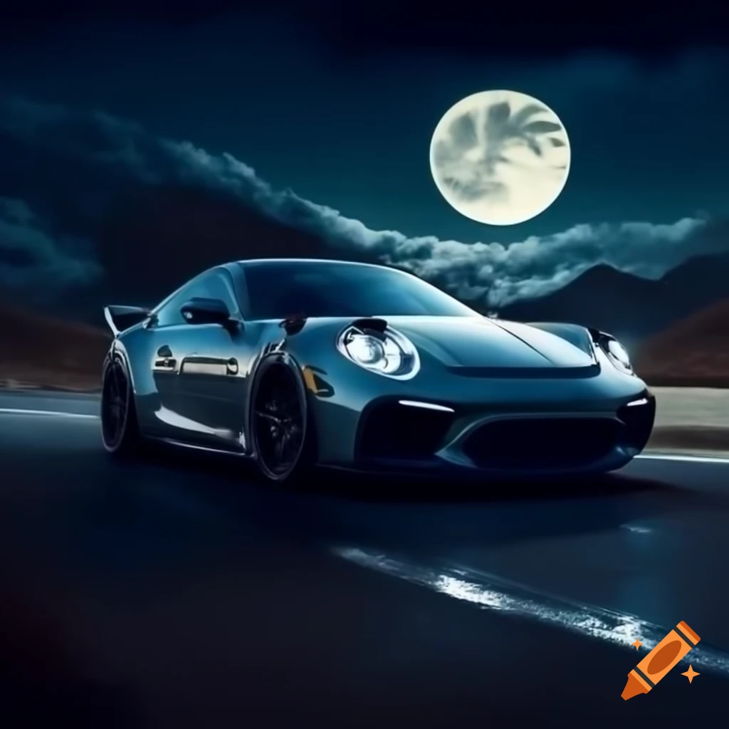 Poster design for Moon Motors car rental business