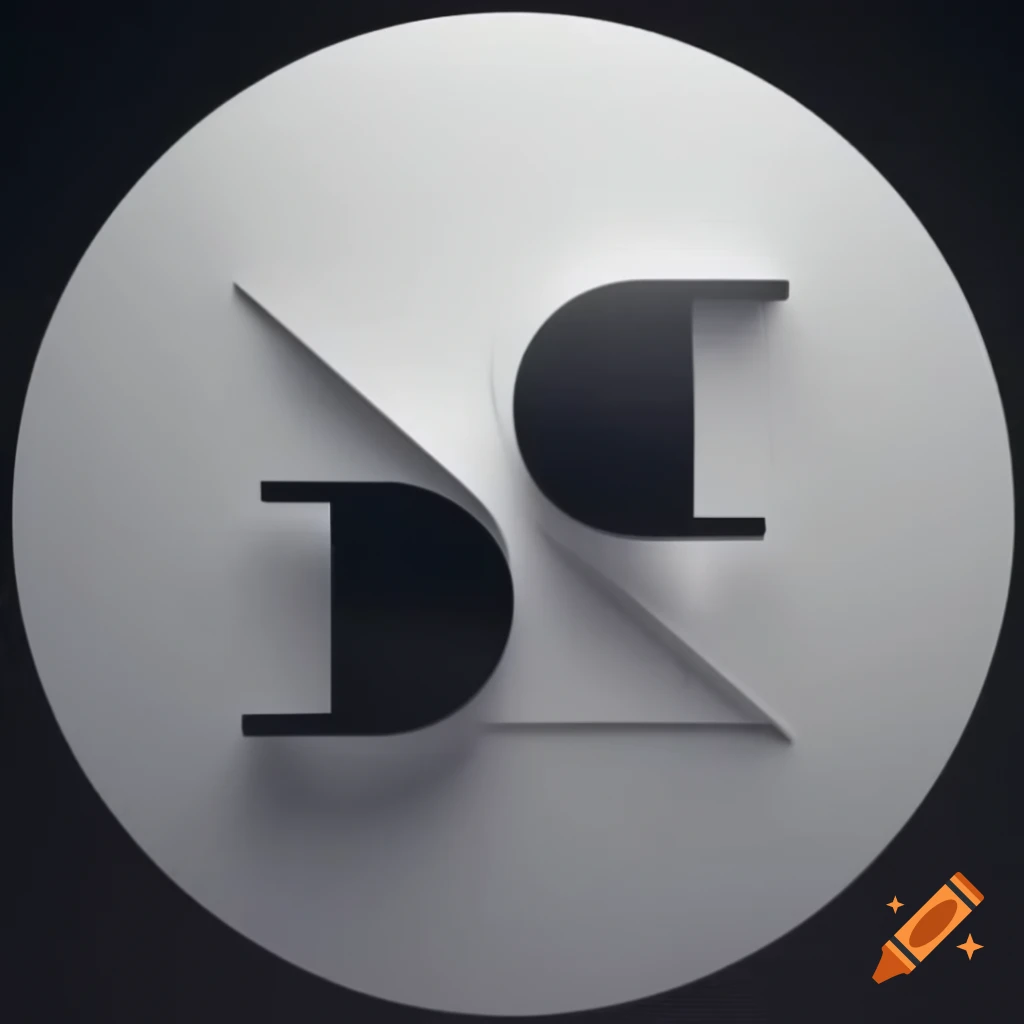 Luxurious minimalist 'AD' logo on clean background