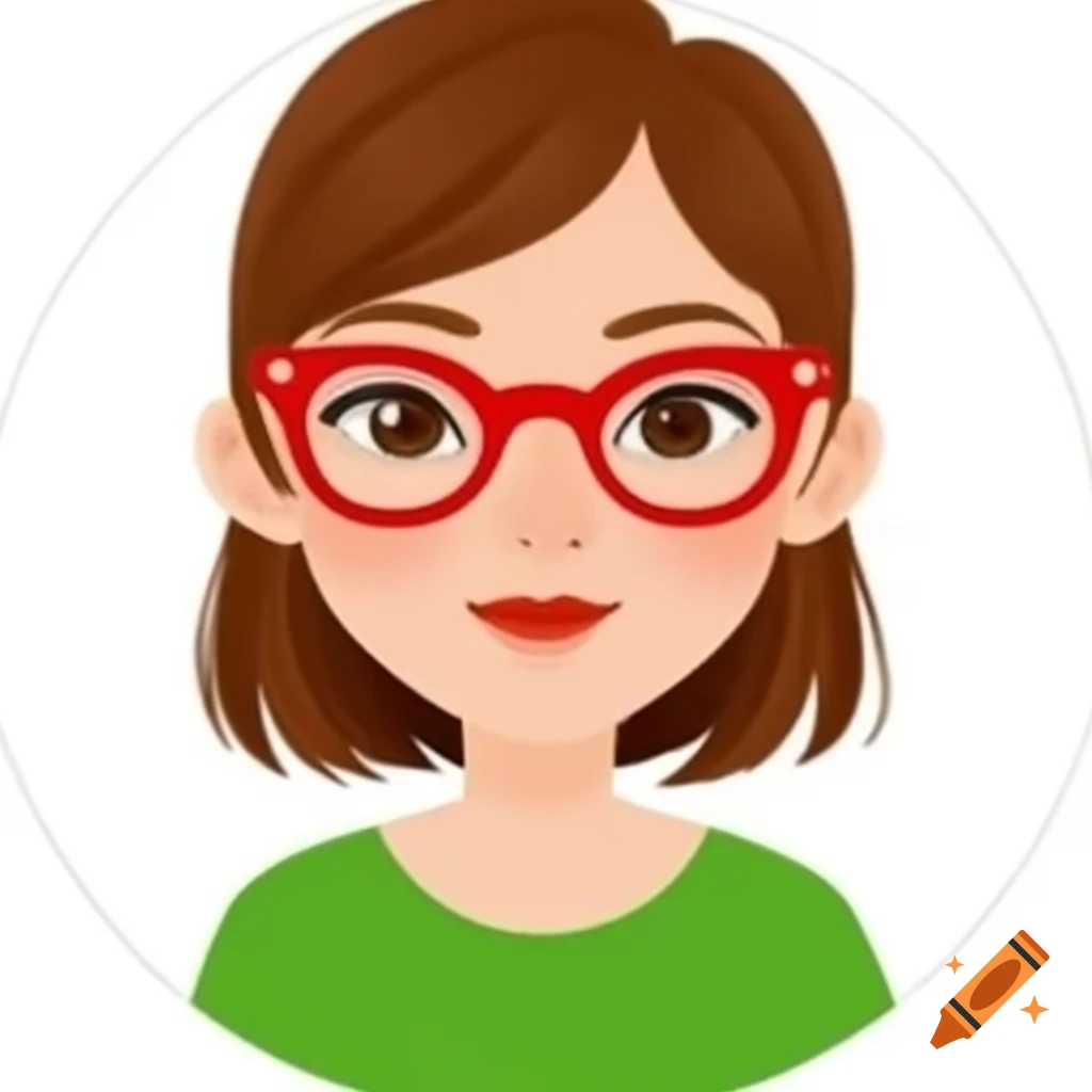 Pop art self portrait of woman named sandrine with brown hair and red
