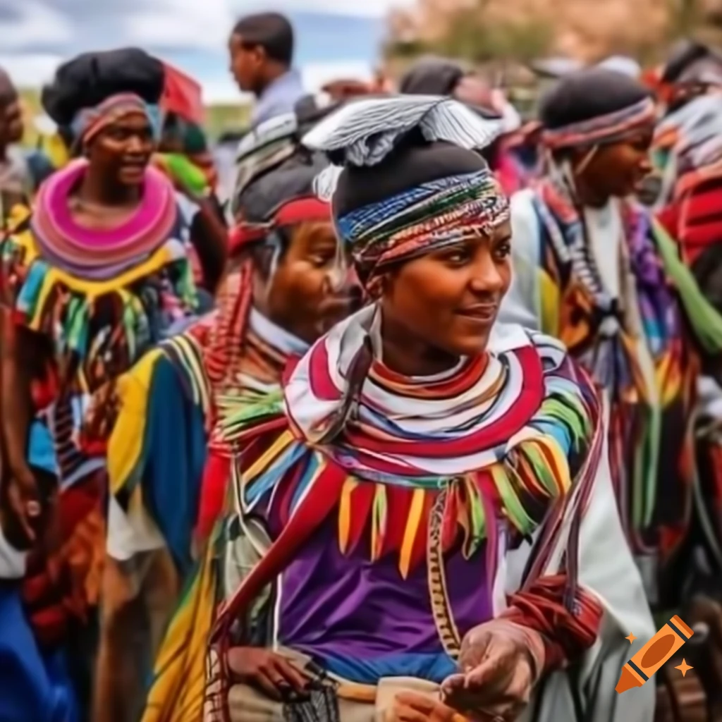 Celebration of South African Heritage Day with colorful displays
