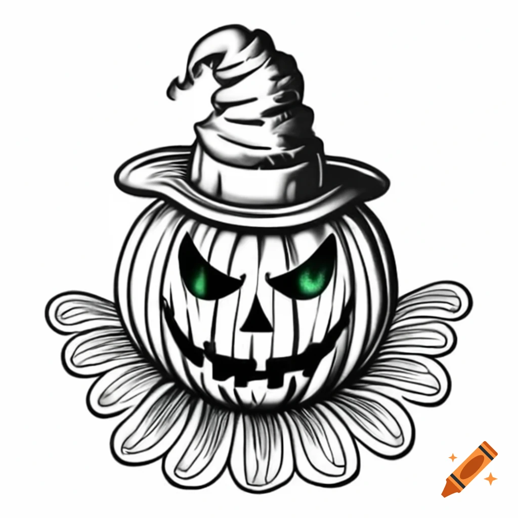 Halloween coloring page featuring castle and spider webs on craiyon