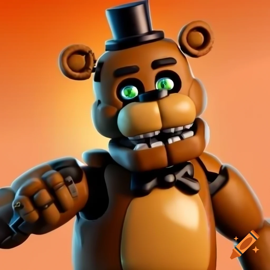 Freddy Fazbear reimagined as a Fortnite character